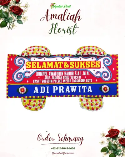 Karangan Bunga Ucapan Selamat di Kadujajar